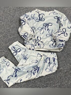 Cat & Jack Velour Super Soft Matching Set Long Sleeve and Joggers Size 2T Girls